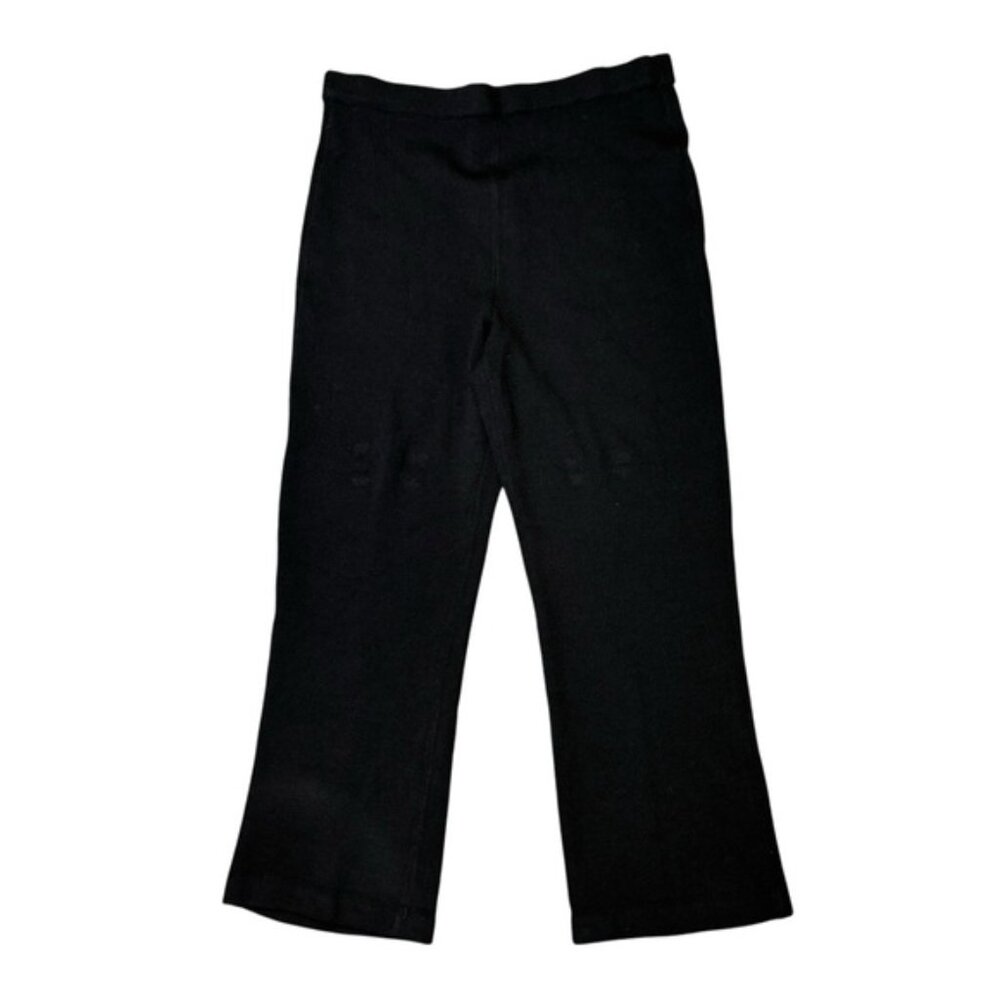 ST. JOHN Evening by Marie Gray Vintage Black Knit Santana Pants Size 4*High Rise